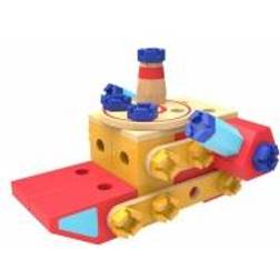 Wooden construction blocks Fire brigade