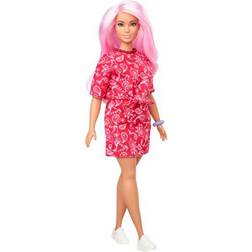 Barbie Fashionistas Curvig Docka med Rosa Hår