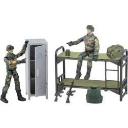 World Peacekeepers 1:18 Militær Køjeseng m/2 actionfigurer