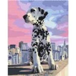 Symag Image Paint it! Painting by numbers. Dalmatian in the city