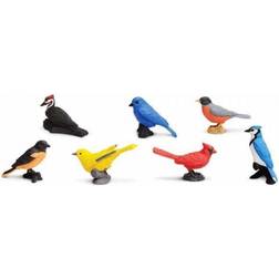 Safari LTD speelfiguren/speeldieren vogels mix 7 stuks Kunststof