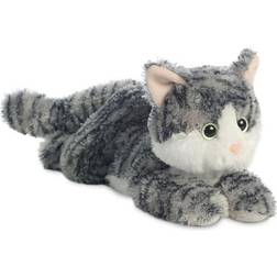 Aurora 31538, Flopsies Lily Cat, 12In, Soft Toy, Grey and White