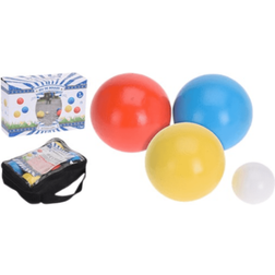 Xqmax importacion juego petanca madera 6 bolas Juego petanca madera 8 piezasEl juego contas de 6 bolas de madera, el boliche y la bolsa de