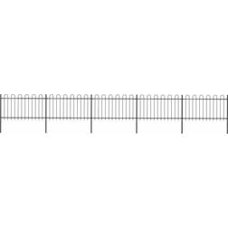 vidaXL Garden Fence with Hoop Top 850x150cm