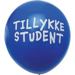 Blå tillykke student balloner