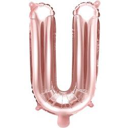 PartyDeco Folie ballong BOKSTAVER Rosaguld, 35 cm U