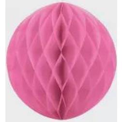 PartyDeco Pink Honeycomb 20 cm Rund