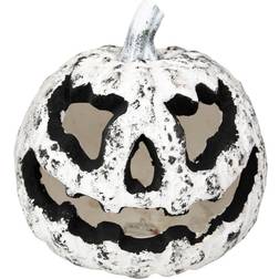 BigBuy Carnival Hvidt Og Sort Græskar, Dekoration Halloween White