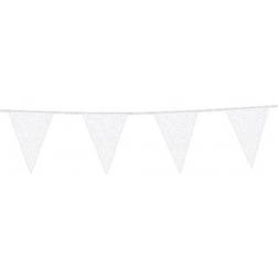 Globos Vimpel Flagguirlande Hvid