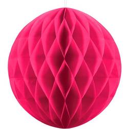 PartyDeco Mørk pink Honeycomb 30 cm Rund