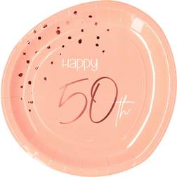 Folat Paptallerkener 50 Års Lush Blush