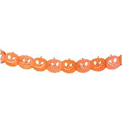 PartyDeco Halloween Orange Pumpa Banner Girlang