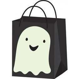 Amscan 9907452 – Sweet Bag Ghost Halloween, Paper, Bag, Carry Bag, Gift Bag, Halloween