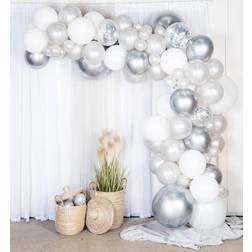 Ballongkungen Ballonbue Ballondekoration Sølv Silver