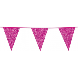 Globos Flaggirlang Hot Pink Glitter 600 cm
