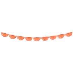 PartyDeco Rosette Guirlande, Peach