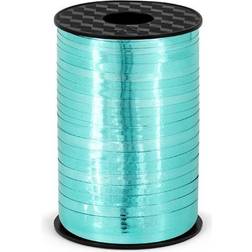 PartyDeco Cadeaulint Turquoise Metallic 225m x 5mm