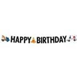 Amscan Banneri Happy Brithday Ajoneuvot