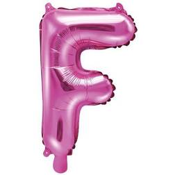 Vegaoo Folieballon Letter 'F' Donker Roze 35cm