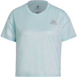 Adidas Fast Primeblue T-shirt Women - Halo Mint/Reflective Silver