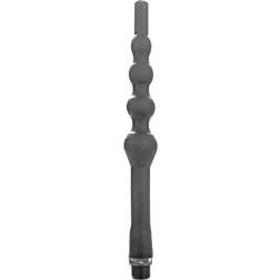 All Black BEADED SILICONE ANAL DOUCHE 27CM