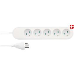 Nordic Quality Power Dk 5-vejs Stik Med Jord (3x1,5mm² 1,5m
