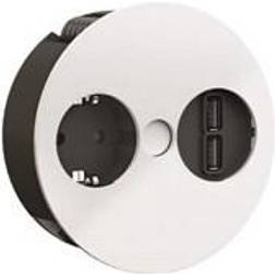 Bachmann Twist Stikkontakt Med Dobbelt Usb Mat Hv