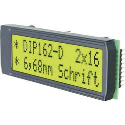 Electronic Assembly LC-display Grøn Gulgrøn (B x H x T) 68 x 26.8 x 10.8 mm DIP162-DNLED