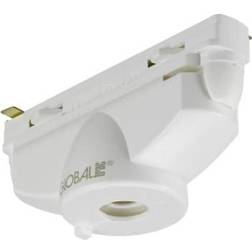 Global 1F Pendeladapter GB67-3 hvid (med nippel og aflastning)