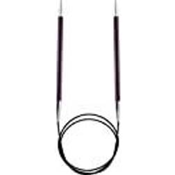 Knitpro Zing Rundpinde Aluminium 80cm 6,00mm 31.5in US10 Purple Velv