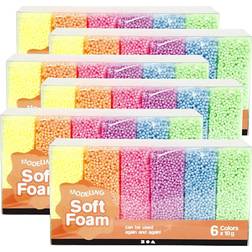 Diverse Soft Foam, ass. farver, 6x6pk