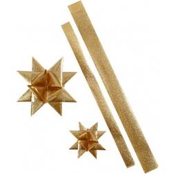 Stjernestrimler, B: 25 40 mm, diam. 11,5 18,5 cm, guld glitter, outdoo