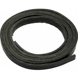 Creativ Company Leather Strip Braided Black 1 cm x 2 m