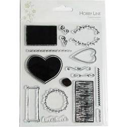 Hobby Line HOBBY2YOU Stempelmotiv 140x180mm hjerter