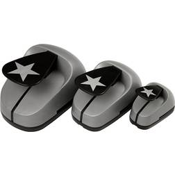 Creativ Company Craft Punch Set, star, size 25 49 75 mm, 3 pc/ 1 pack