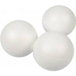 Creativ Company Polystyrene Balls, D: 8 cm, white, 25 pc/ 1 pack