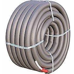 universal pert rør 22 x 3,0 mm. Rør-i-rør med 13 mm isolering. 50 meter i rulle