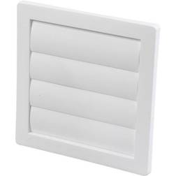 Duka Lamelventil 150x150 mm, hvid, type 75
