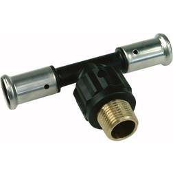 Henco Henco pres tee pvdf med udvendig gevind 40 x 1 x 40 mm