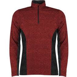 Rhino Jupiter 1/4 Zip Contrast Performance Top Men - Red/Black