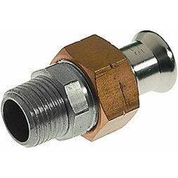 VSH rustfri press union med nippel 54 mm x 2'' M-bakke