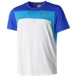 Asics Race SS Top Men - Brilliant White/Monaco Blue