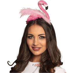 Vegaoo Diadem Flamingo Fjädrar