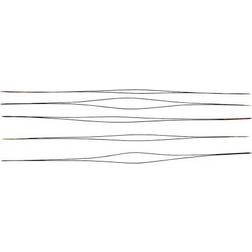 Creotime Beading Needle, L: 12 cm, thickness 0,25 mm, 5 pc/ 1 pack