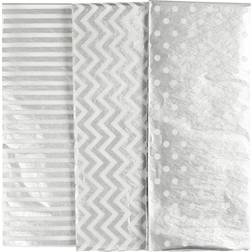 Creotime Silkespapper 50x70 cm Silvermönster 6 ark