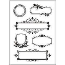 Creativ Company Silikonestempler, ark 11x15,5 cm, rammer med ornamenter, 1ark