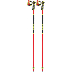 Leki WCR SL 3D Skistokke str. 130 cm leuchtrot neongelb