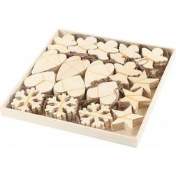 Creativ Company Juleophæng, str. 9-11 cm, tykkelse 4 mm, krydsfiner, 90stk
