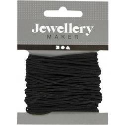 Creativ Company Polyester Cord, thickness 2 mm, black, 8 m/ 1 roll