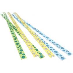 Diverse Strimler Selvklæbende Grøn/Gul/Blå 15x420mm 6stk